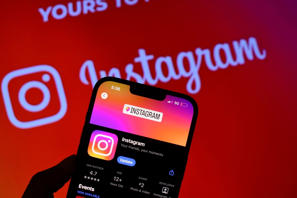 Instagram på mobilen