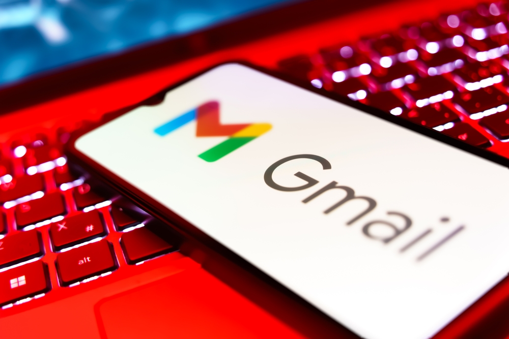 Gmail på en smartphone