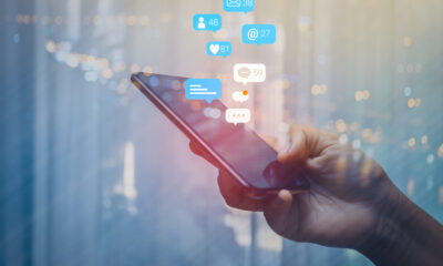 person använder Smartphone