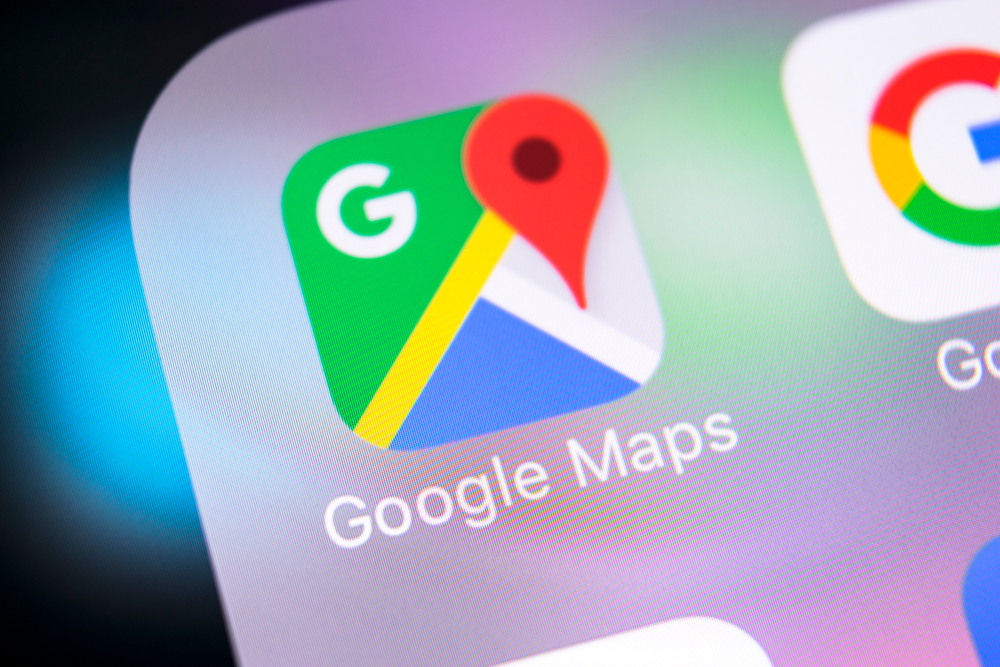 Google maps på mobilen