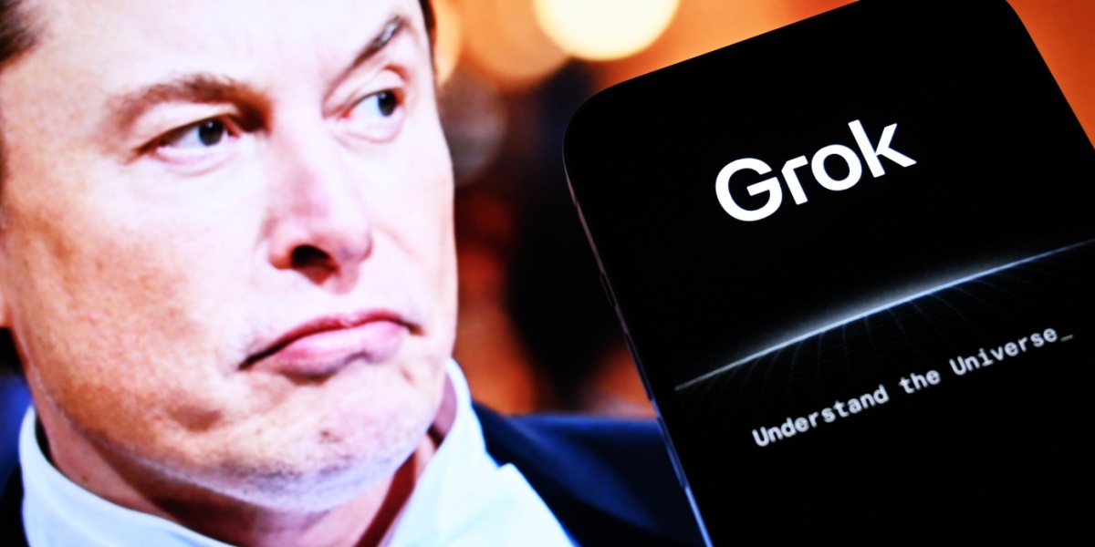 Grok med Elon Musk
