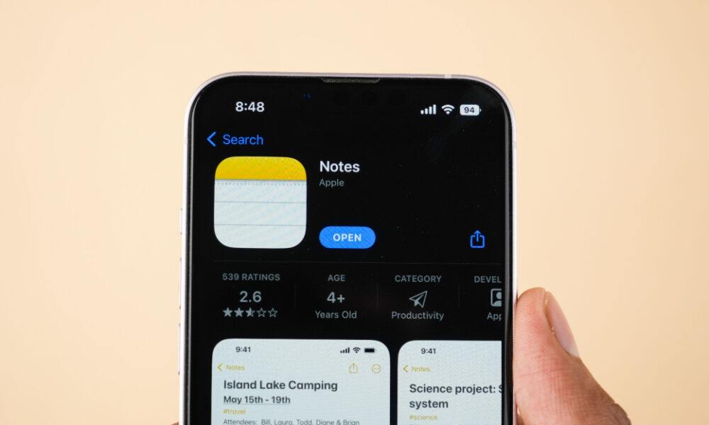 Apple notes