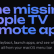 Apple TV remote app